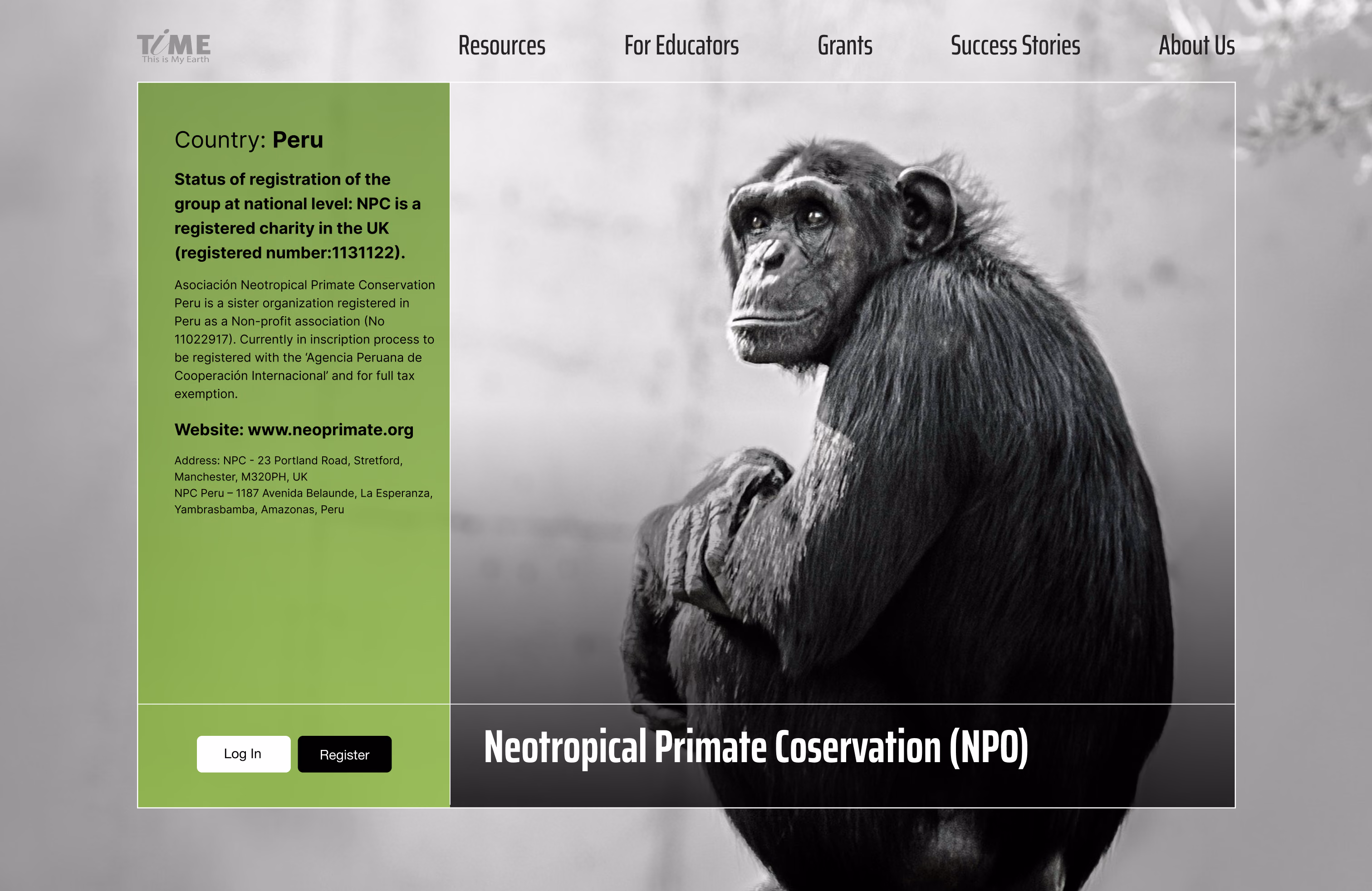 TiME — Neotropical Primate Conservation